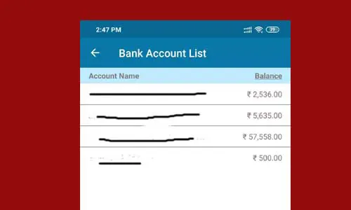 bank-accounts, Vyapar accounting app for Android